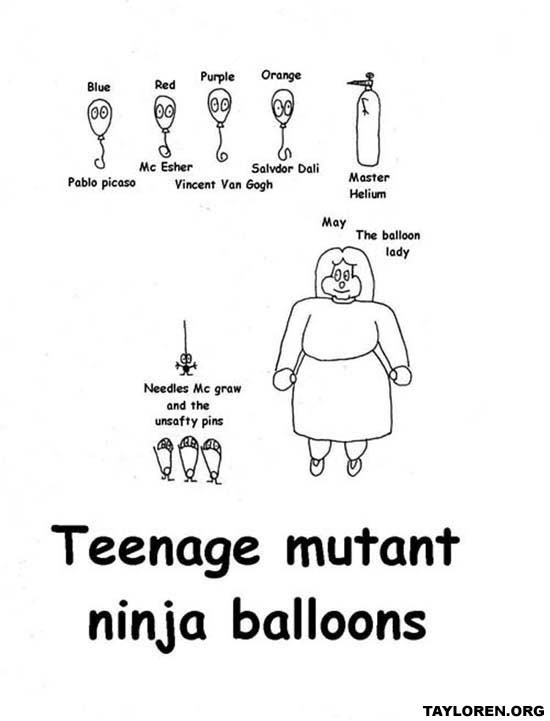 teenage mutant ninja balloons