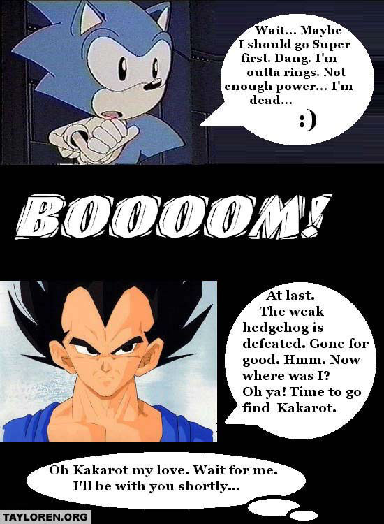 Vegeta vs Sonic